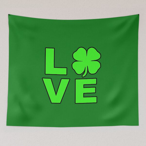 Item preview, LOVE St Patrick's Day Saint Shamrock Irish Flag Clover designed and sold by Draculaura2009.