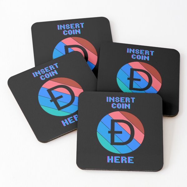 Item preview, Insert Coin Here - Dogecoin Crypto Meme Coin designed and sold by NFTDesignsBLV.