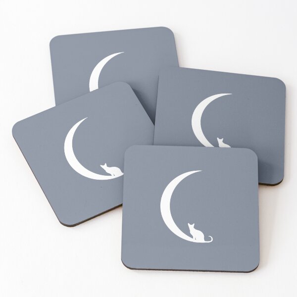 Item preview, Cat on the Crescent Moon designed and sold by ladytarleton.