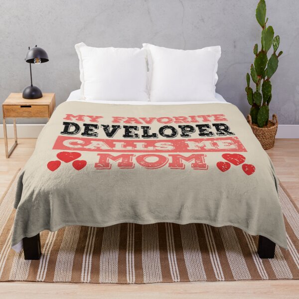 Item preview, My Favorite Developer Calls Me Mom - Funny Developer Quote Gift Idea For Men and Womens designed and sold by Mmmm3344.