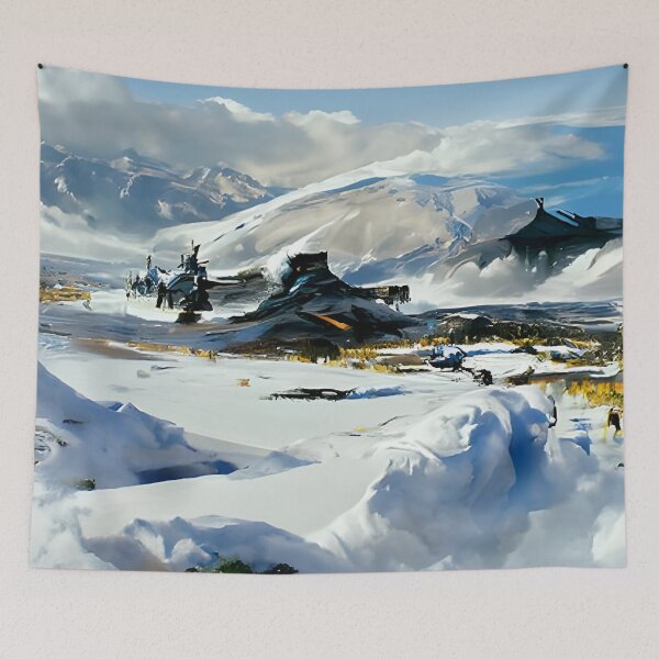 Item preview, Enceladus: Frozen Tundra  designed and sold by nathanbergenart.