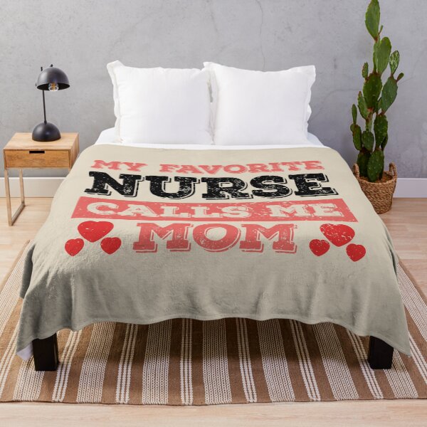 Item preview, My Favorite Nurse Calls Me Mom - Funny Nurse Quote Gift Idea For Men and Womens designed and sold by Mmmm3344.