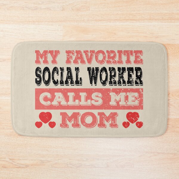 Item preview, My Favorite Social Worker Calls Me Mom - Funny Social Worker Quote Gift Idea For Men and Womens designed and sold by Mmmm3344.