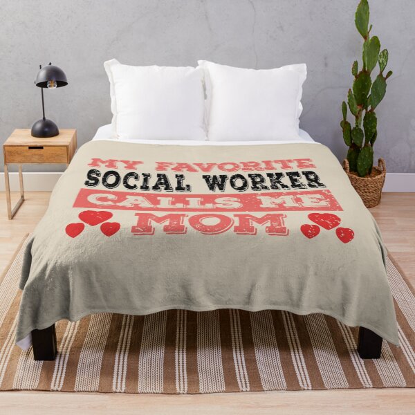 Item preview, My Favorite Social Worker Calls Me Mom - Funny Social Worker Quote Gift Idea For Men and Womens designed and sold by Mmmm3344.