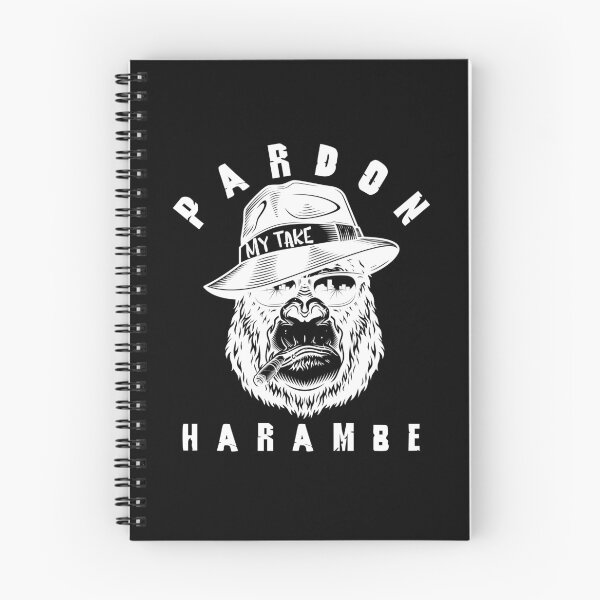 Item preview, Pardon My Take Harambe - black and white gorilla designed and sold by vooART.