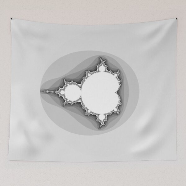 Item preview, White Linear Mandelbrot designed and sold by BestDesign87.