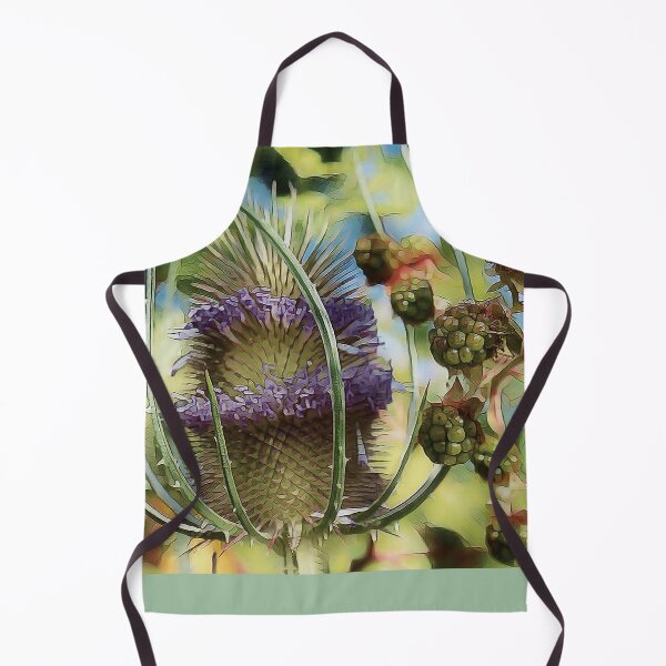 Item preview, Summer Harmony | Blooming Thistle and Ripening Bramble Berries designed and sold by arlutai.