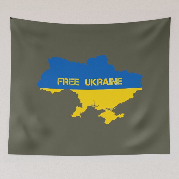 Item preview, Free Ukraine Art Map designed and sold by AJ  Liber.