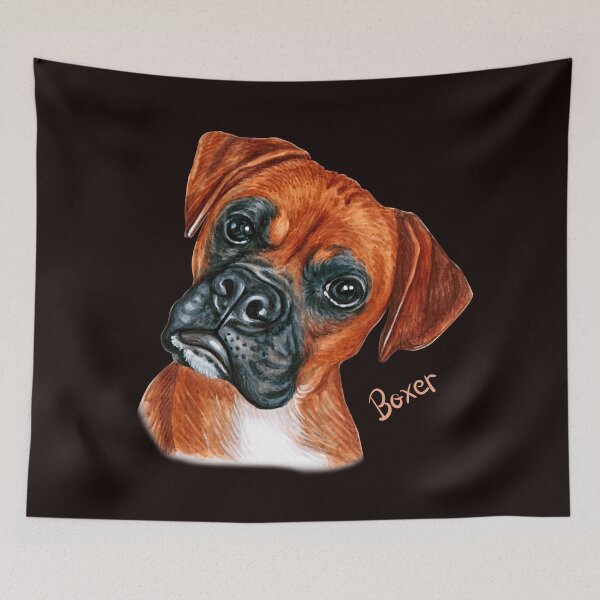 Item preview, Brown Boxer Dog Portrait       designed and sold by joseech.