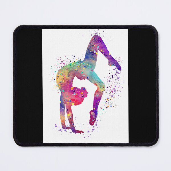 Item preview, Gymnastics Girl Tumbling Colorful Watercolor Art Gift Classic T-Shirt designed and sold by lewisnash6.