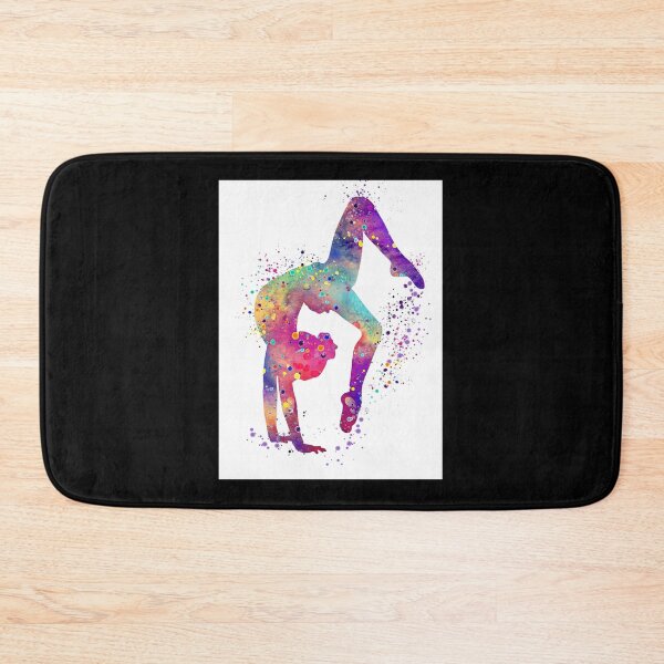 Item preview, Gymnastics Girl Tumbling Colorful Watercolor Art Gift Classic T-Shirt designed and sold by lewisnash6.