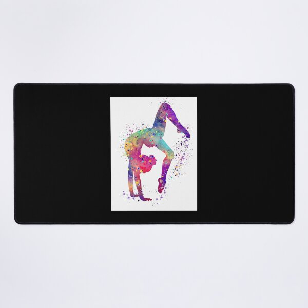 Item preview, Gymnastics Girl Tumbling Colorful Watercolor Art Gift Classic T-Shirt designed and sold by lewisnash6.
