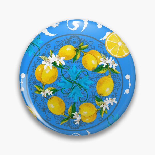 Item preview, Italian,Sicilian art,majolica,lemons  designed and sold by MariaMarinova.