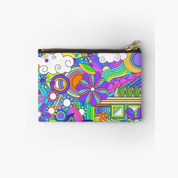Item preview, Hand Drawn Abstract Psychedelic Flower Power Hippy Design designed and sold by Alondra.