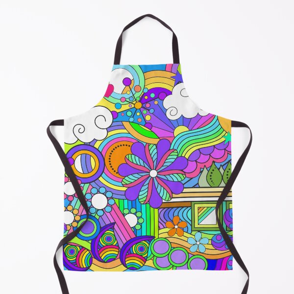 Item preview, Hand Drawn Abstract Psychedelic Flower Power Hippy Design designed and sold by Alondra.