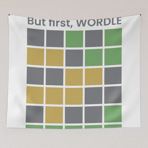 Item preview, But First Wordle designed and sold by saadmery2020.
