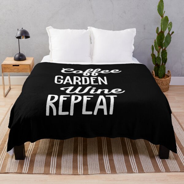 Item preview, Coffee Garden Wine Repeat Funny Gardening designed and sold by Graceland Memphis.