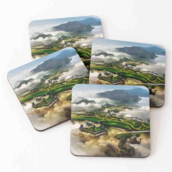 Item preview, Islands: Rice Fields  designed and sold by nathanbergenart.