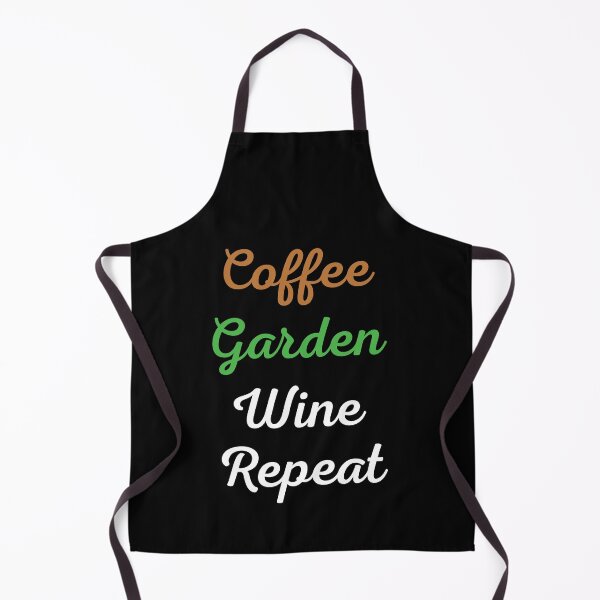 Item preview, Coffee Garden Wine Repeat Funny Gardening   designed and sold by Graceland  Memphis.