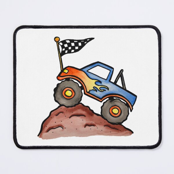 Item preview, Monster Truck Watercolor designed and sold by kmstudio.
