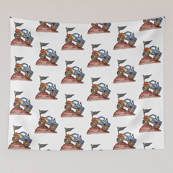 Item preview, Monster Truck Watercolor designed and sold by kmstudio.