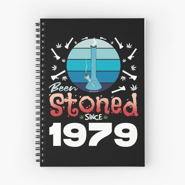 Item preview, Been stoned since 1979 (Blue retro vintage sunset with bong) designed and sold by YomeHayin.