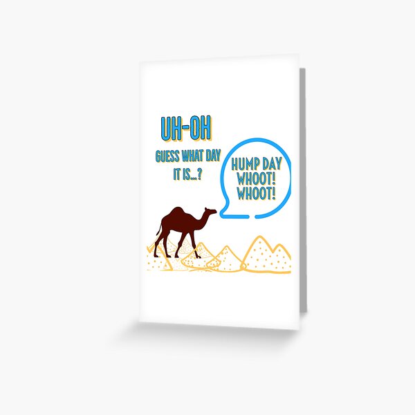 Happy Hump Day Design Greeting Card