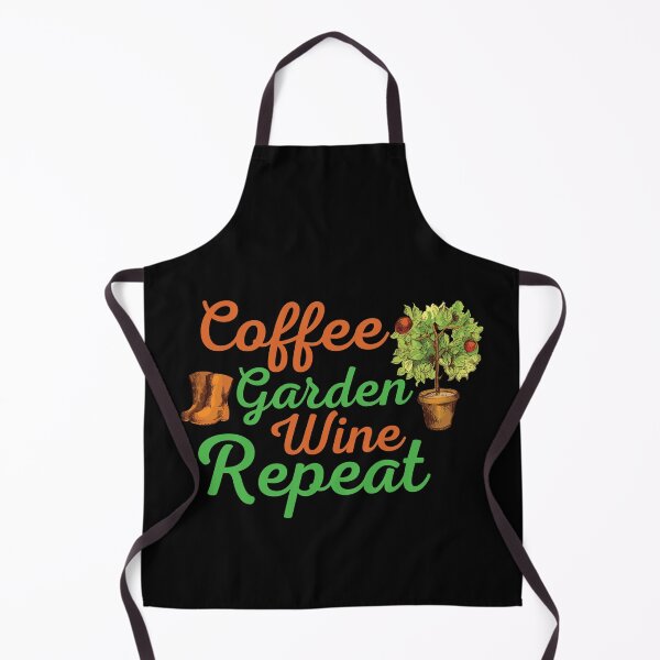 Item preview, Coffee Garden Wine Repeat Funny Gardening   designed and sold by Graceland  Memphis.