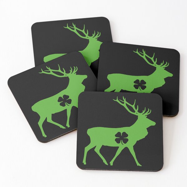 Item preview, Vintage St Patricks Day Funny Elk Irish Elk Lucky Shamrock designed and sold by Fleyshop.
