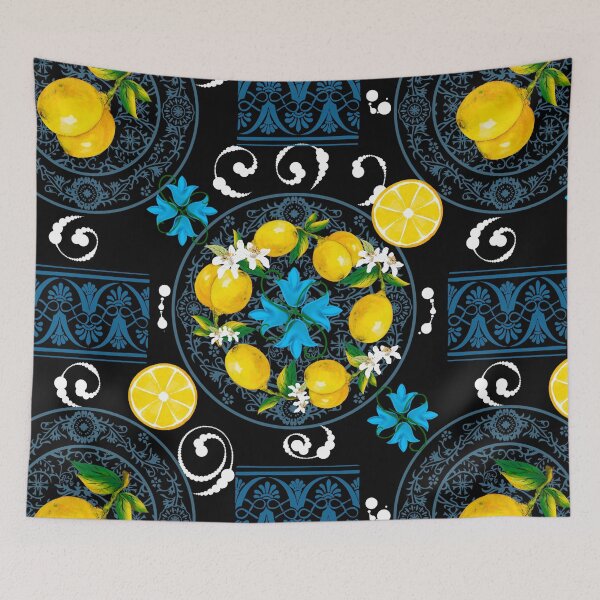 Item preview, Italian,Sicilian art,majolica,lemons  designed and sold by MariaMarinova.