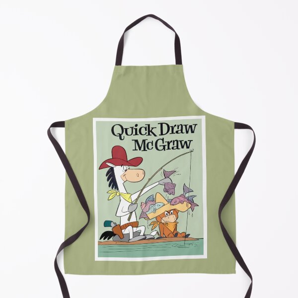 Item preview, QUICK DRAW McGRAW : Vintage Fishing Cartoon Abstract Character Print designed and sold by posterbobs.
