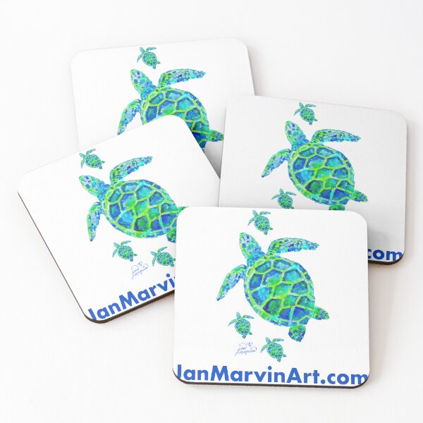 Item preview, Sea Turtle with Babies Jan MarvinArt.com designed and sold by Jan Marvin Art Studio.