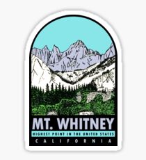 Mount Whitney California Vintage Travel Decal Sticker