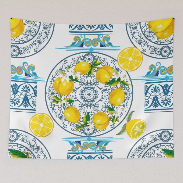 Item preview, Italian,Sicilian art,majolica,lemons  designed and sold by MariaMarinova.