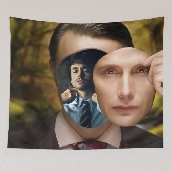 Item preview, Hannigram Will Graham on the Mind of Hannibal Lecter Surreal Art designed and sold by orionlodubyal.