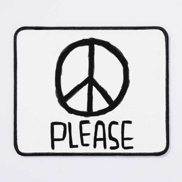 Item preview, Peace Sign, Peace Please, No War, Antiwar designed and sold by badlydrawnbabe.