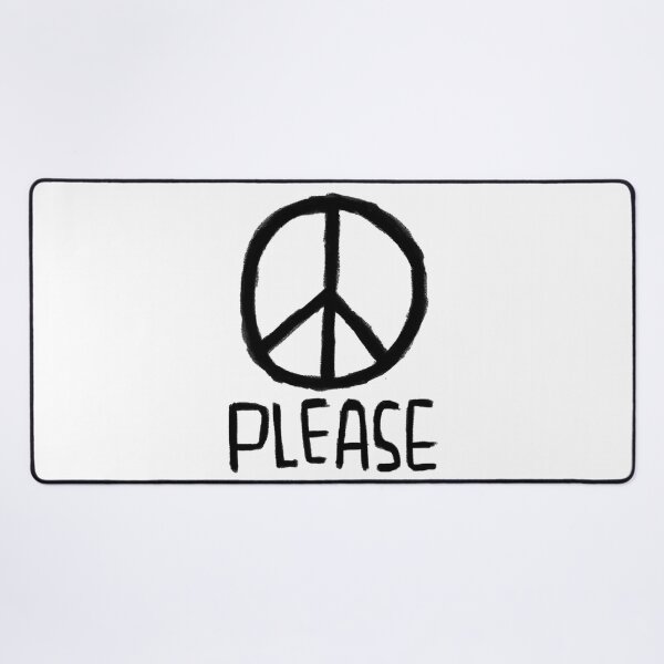 Item preview, Peace Sign, Peace Please, No War, Antiwar designed and sold by badlydrawnbabe.