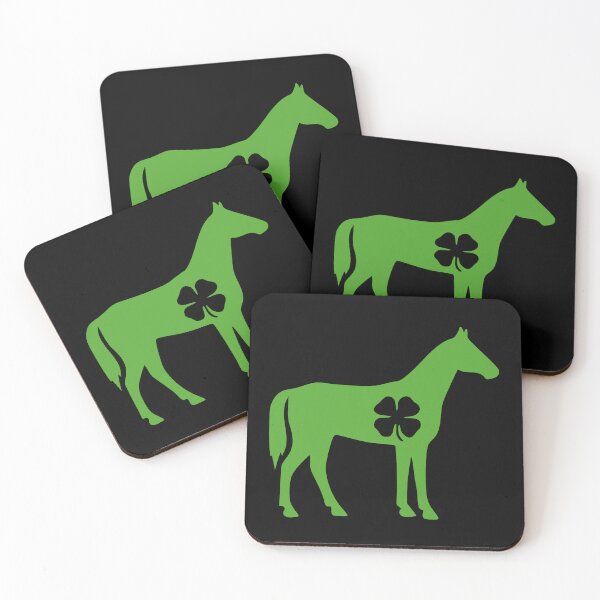 Item preview, Vintage St Patricks Day Funny Horse Irish Horse Lucky Shamrock Gift designed and sold by Fleyshop.