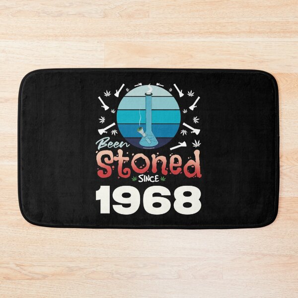 Item preview, Been stoned since 1968 (Blue retro vintage sunset with bong) designed and sold by YomeHayin.