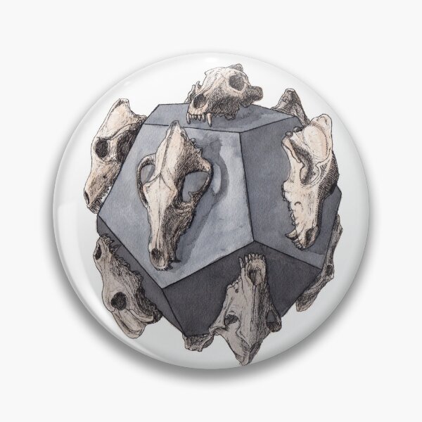 Item preview, Dodecahedron with Wolf Skulls designed and sold by WalkingDust.