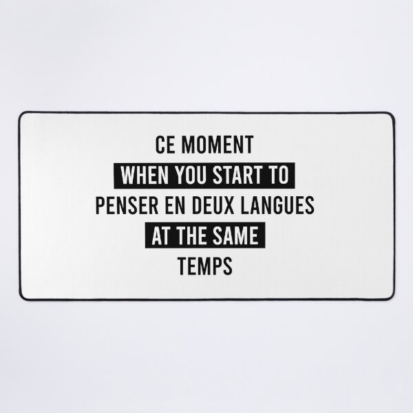 Item preview, Thinking in French and English designed and sold by O-SHOP.