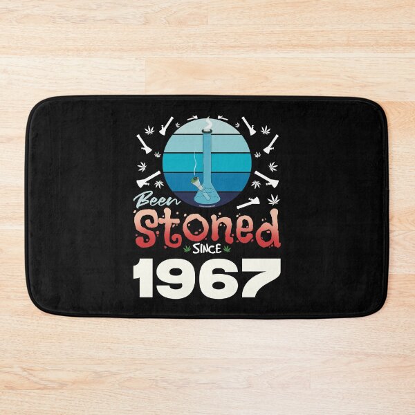 Item preview, Been stoned since 1967 (Blue retro vintage sunset with bong) designed and sold by YomeHayin.
