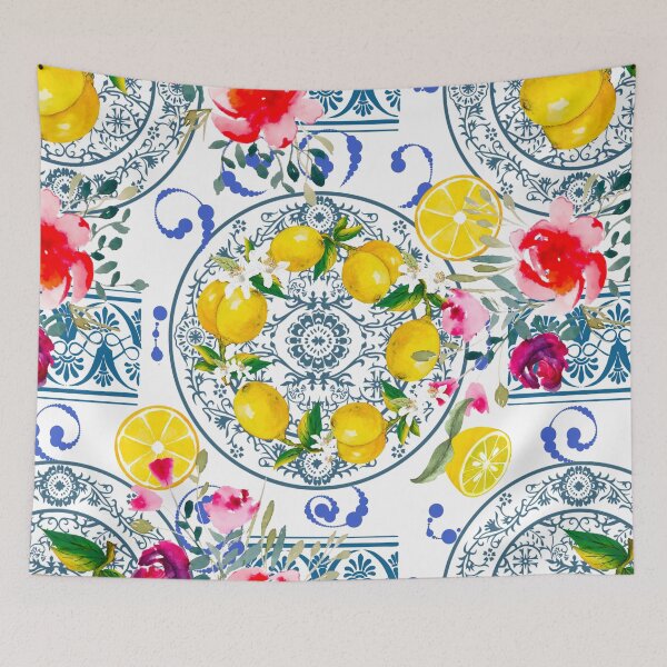 Item preview, Italian,Sicilian art,majolica,lemons  designed and sold by MariaMarinova.