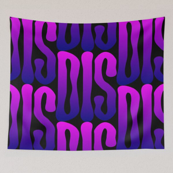 Item preview, DIS typography blue gradient to magenta designed and sold by Ching Teoh.