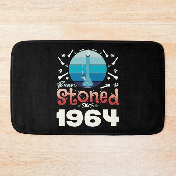 Item preview, Been stoned since 1964 (Blue retro vintage sunset with bong) designed and sold by YomeHayin.
