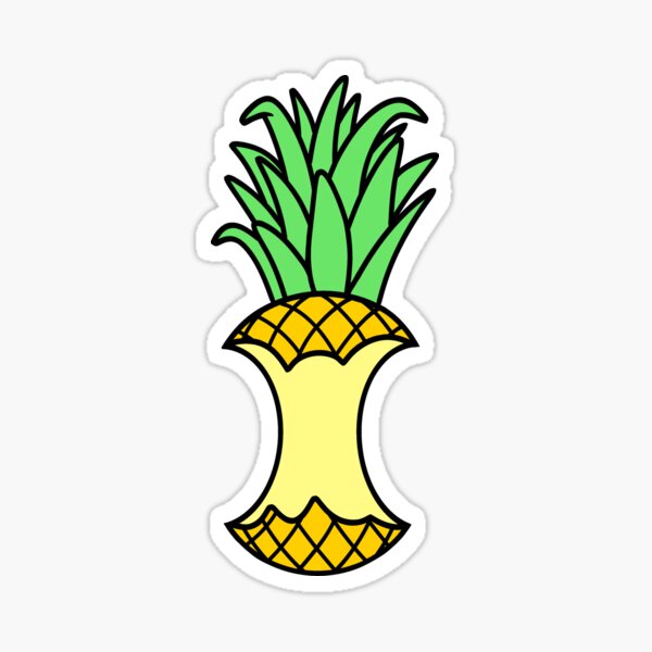 "Pineapple Core" Sticker by RaspberryMill Redbubble