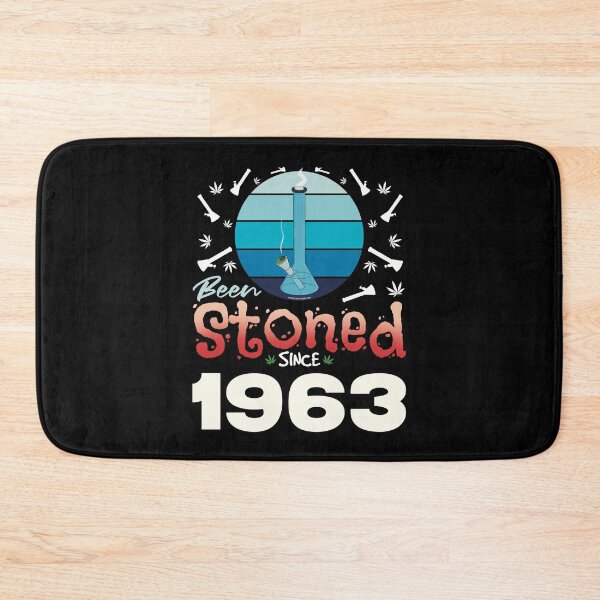 Item preview, Been stoned since 1963 (Blue retro vintage sunset with bong) designed and sold by YomeHayin.