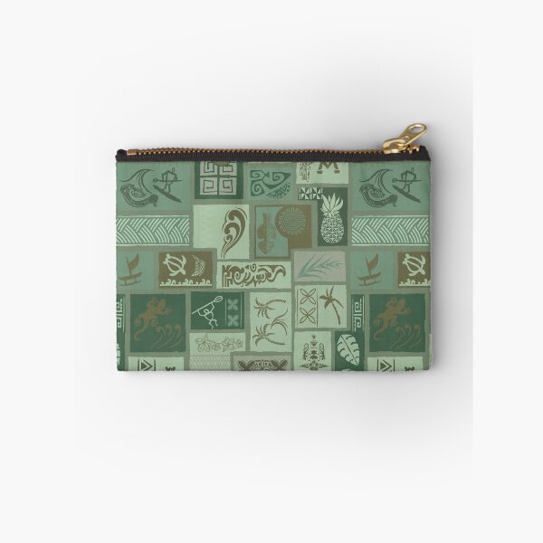 Item preview, Vintage Samoan Tribal Tapa Green Artboard 0094 designed and sold by sunnthreads.