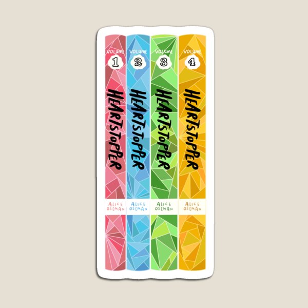 Vista previa del artículo con la obra «Heartstopper de Alice Oseman Book Spines», diseñado y vendido por WondrousDoodles.