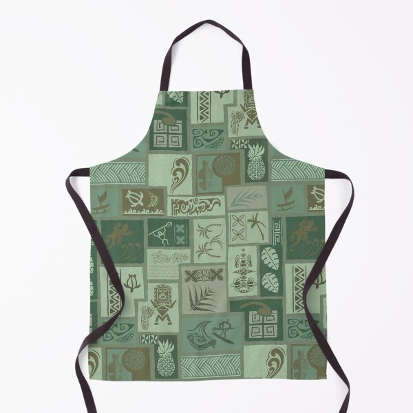 Item preview, Vintage Samoan Tribal Tapa Green Artboard 0094 designed and sold by sunnthreads.